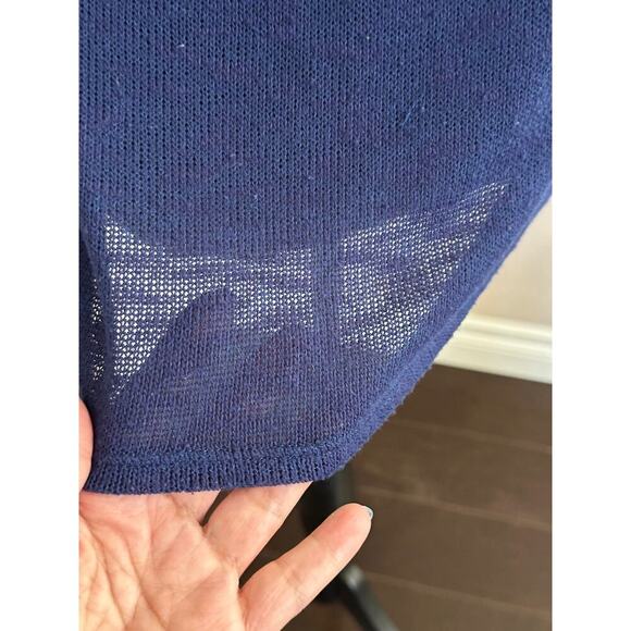 Laila Jayde L thin blue sweater 3/4 sleeve - Picture 2 of 4